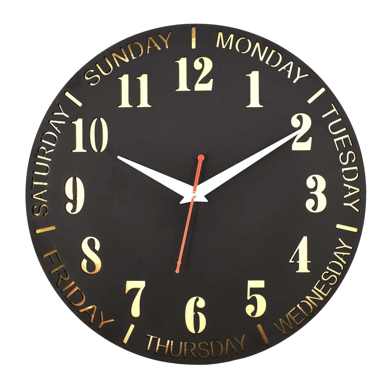Wooden Silent Non-Ticking Wall Clock for Home Stylish Latest Designer Wall Clock for Home Living Room Bedroom Office Hall - Image 2